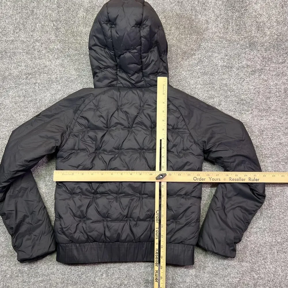 The North Face Puffer Jacket Girls M (10/12) Black Hooded Insulated Winter